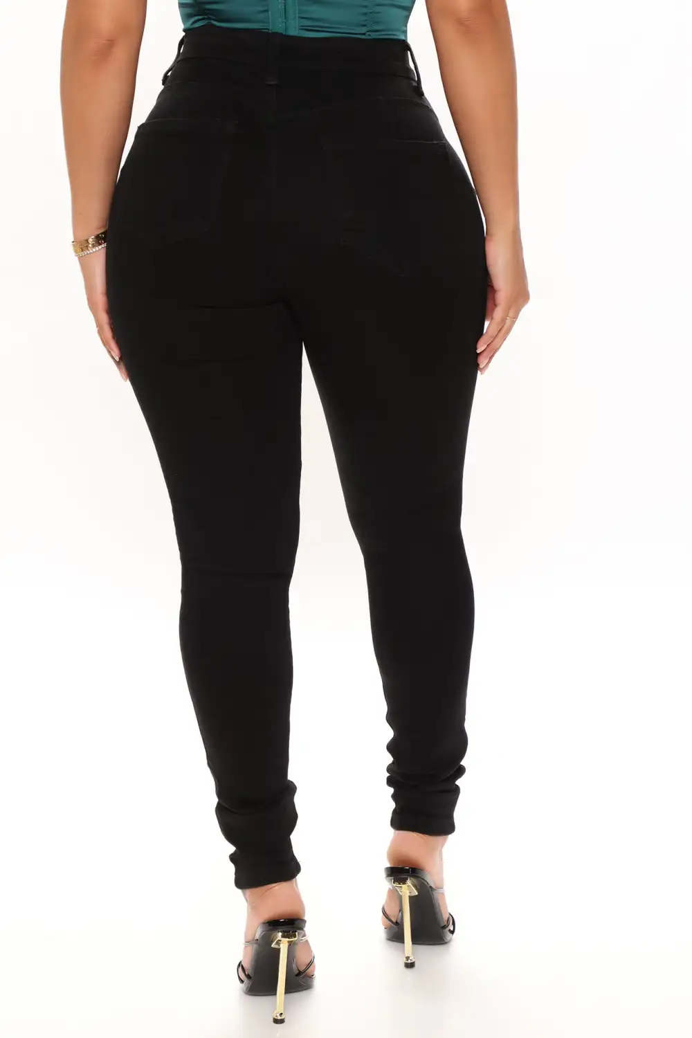 Classic Beauty Booty Lifter Skinny Jeans - Black