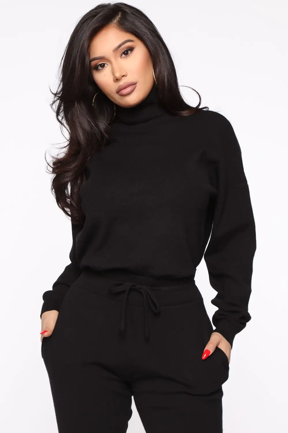 Chill Mami Sweater Set - Black
