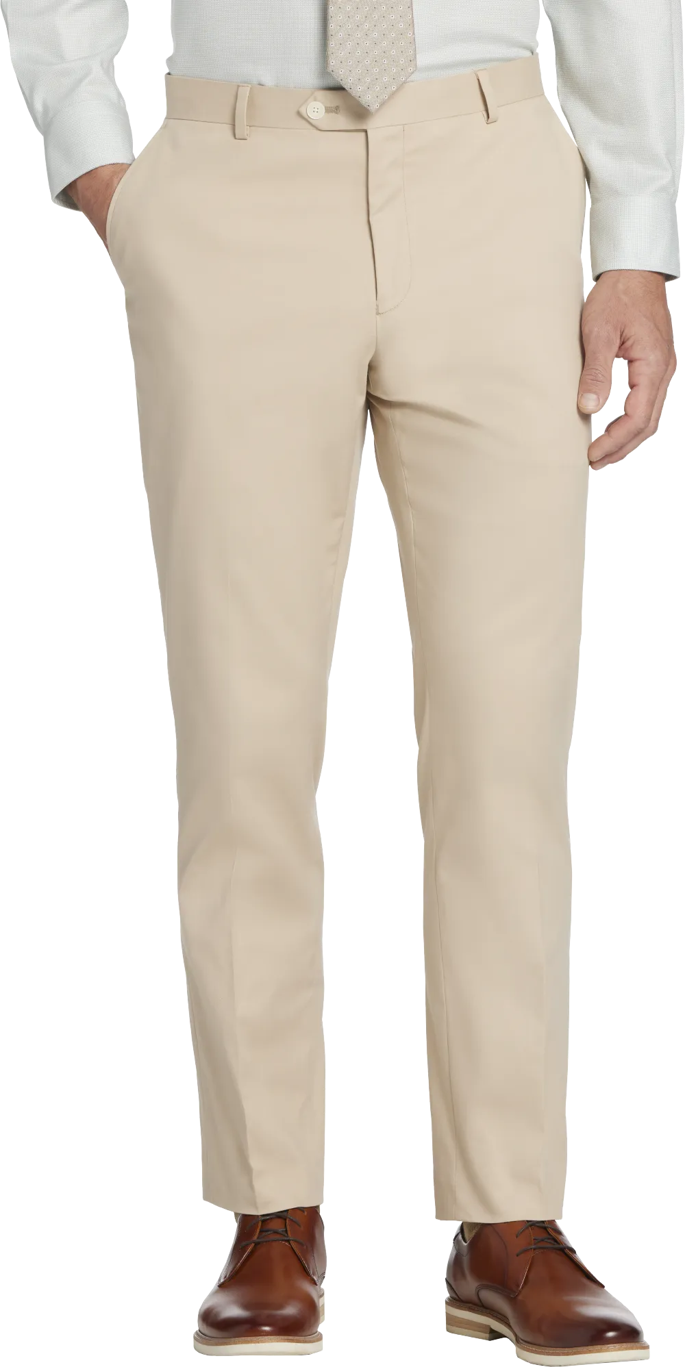 Tommy Hilfiger Modern Fit Cotton Blend Suit Pants