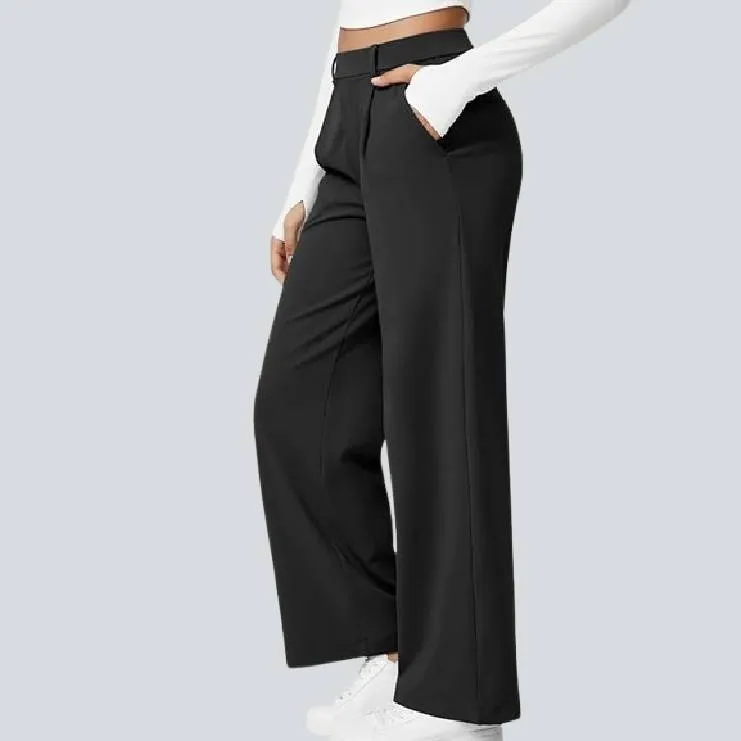 High Waisted Work Pants for Women Business Casual Outfits Office Dress Pants Trousers with Pockets