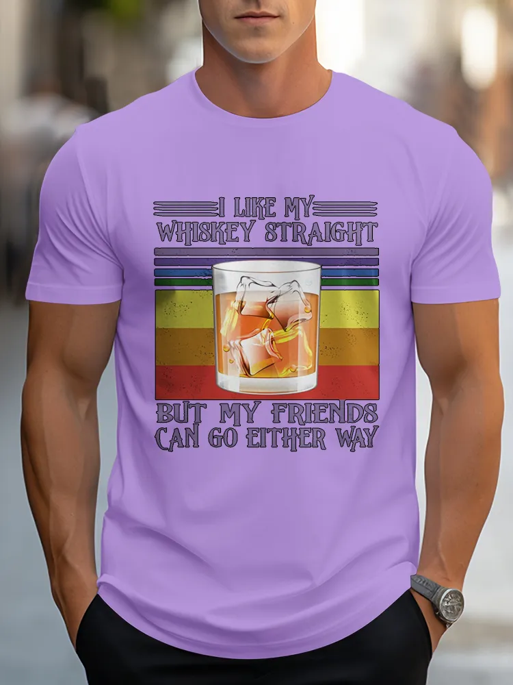 Men's Pride Month Round Neck Short Sleeves T-Shirt