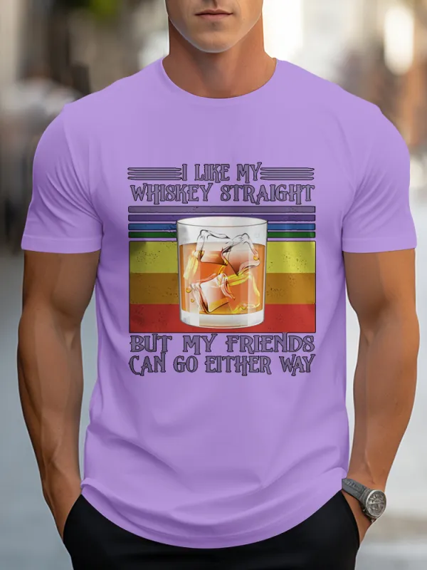 Men's Pride Month Round Neck Short Sleeves T-Shirt