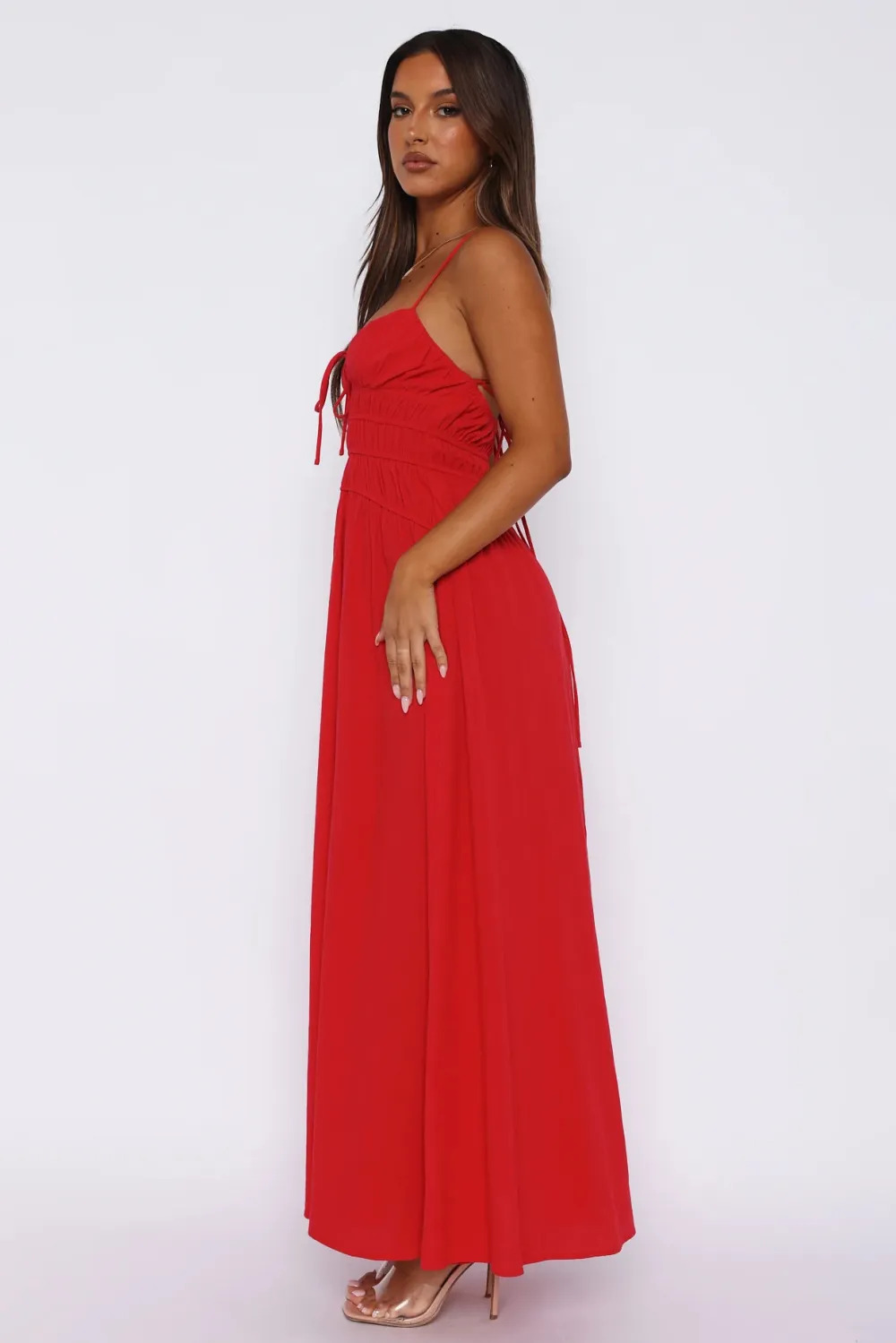 Late Morning Maxi Dress Red