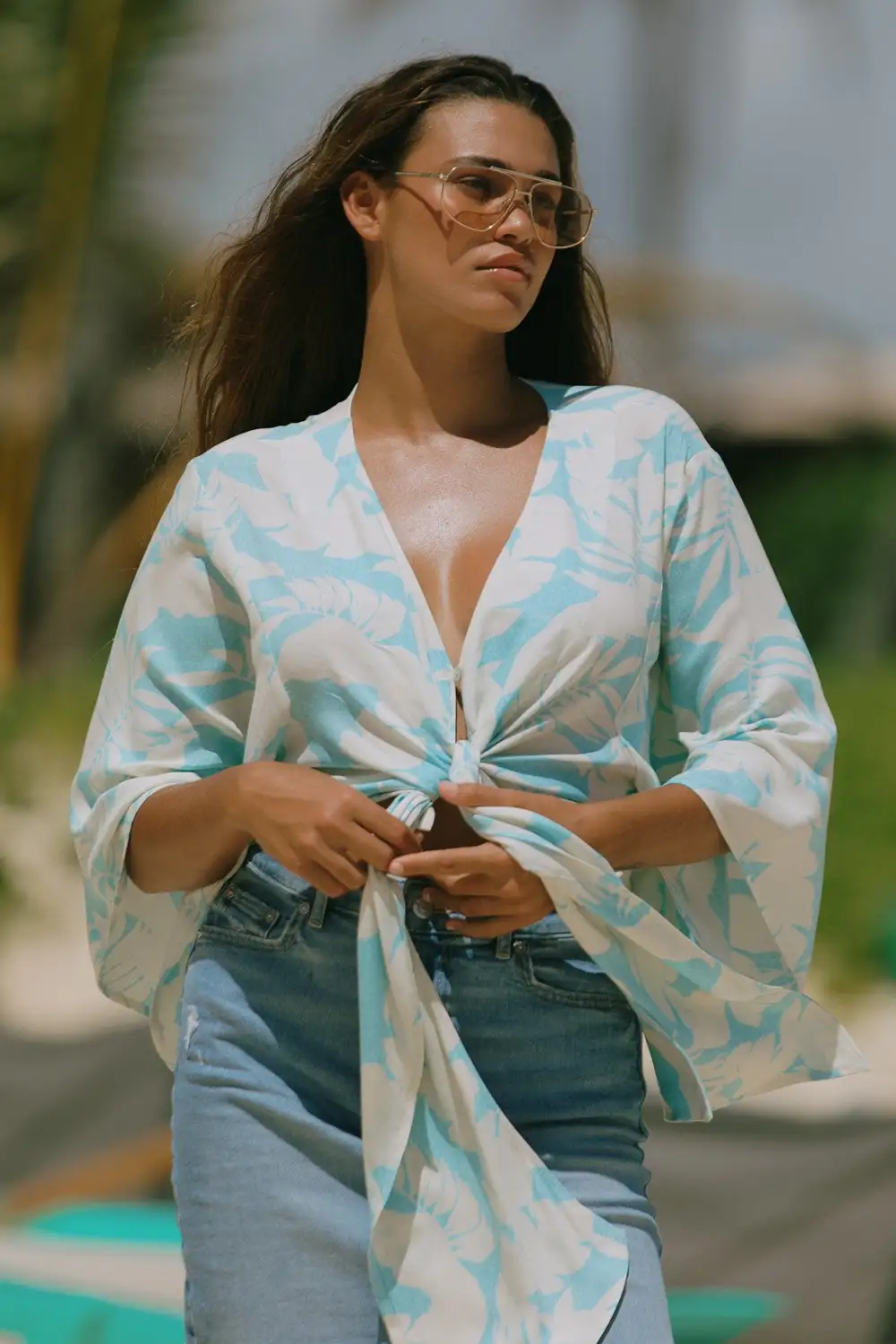 Molokai Front-Tie Kimono Top-Molokai