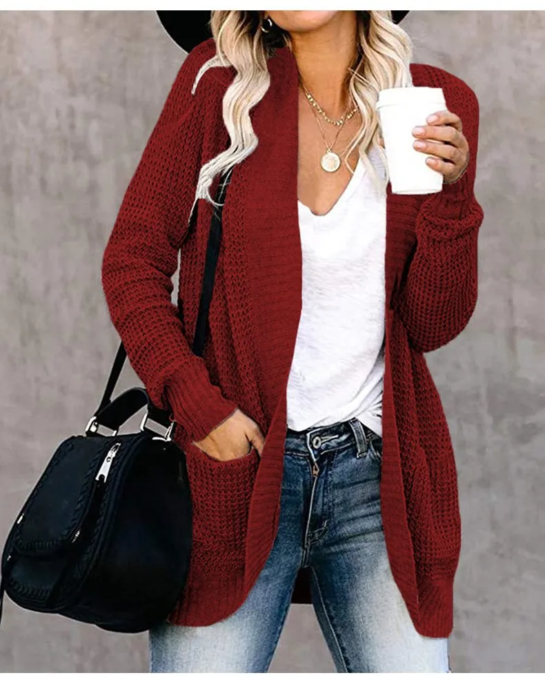 Others Yarn/Wool Yarn Casual Cardigan
