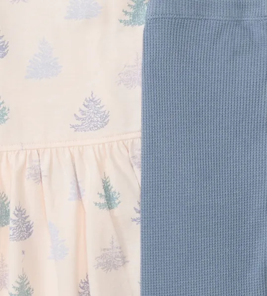 Icy Trees Girl Top and Pants Set