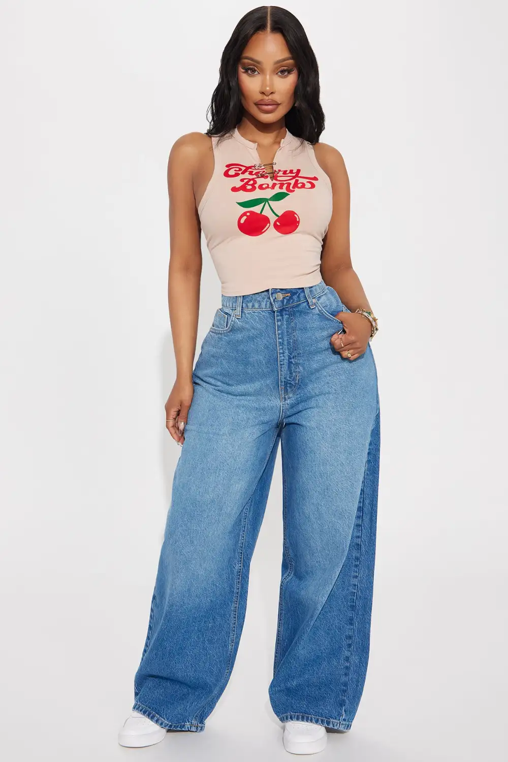 For The Longest Time Wide Leg Jeans - Medium Wash