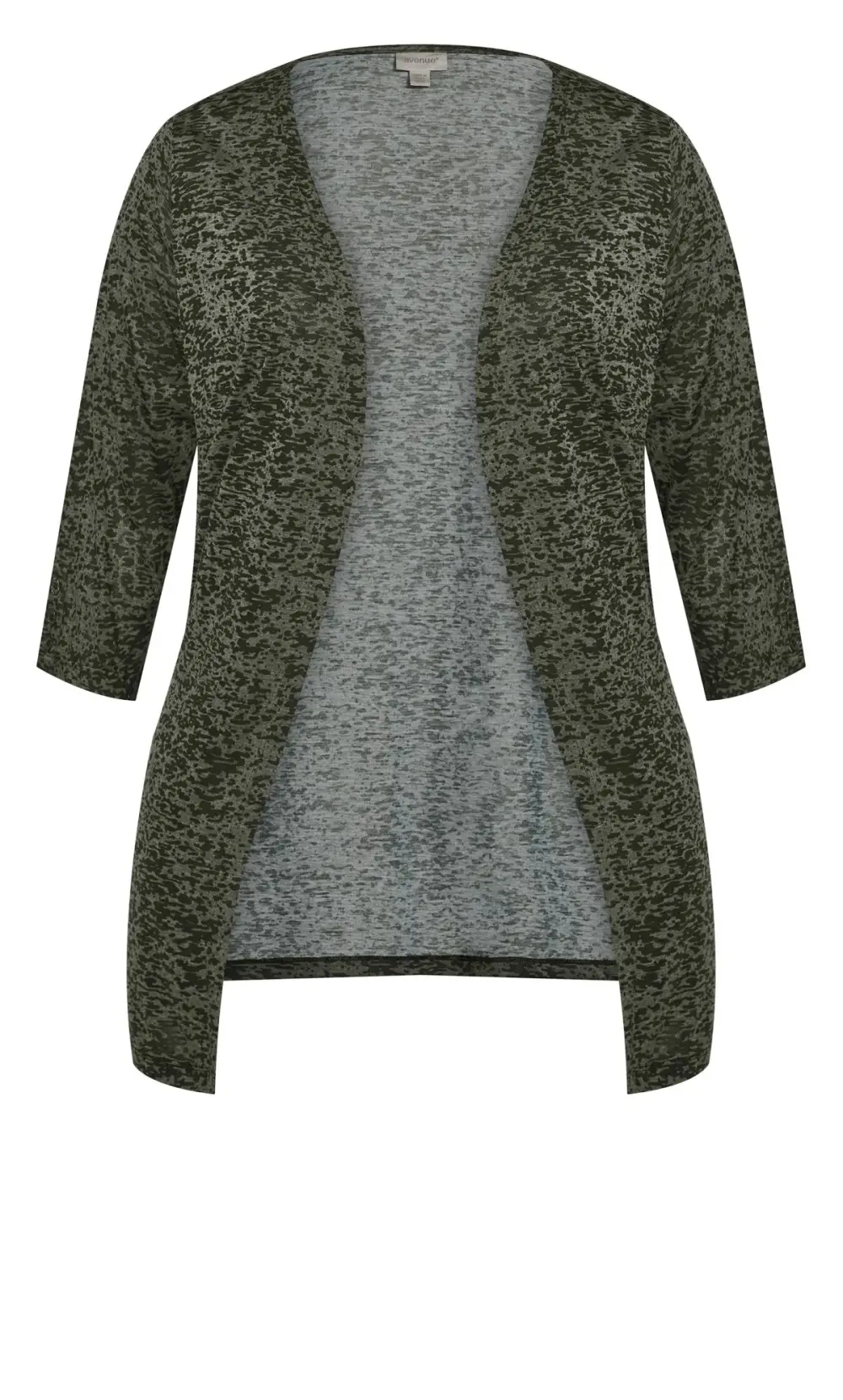 Evans Green Abstract Print Cardigan