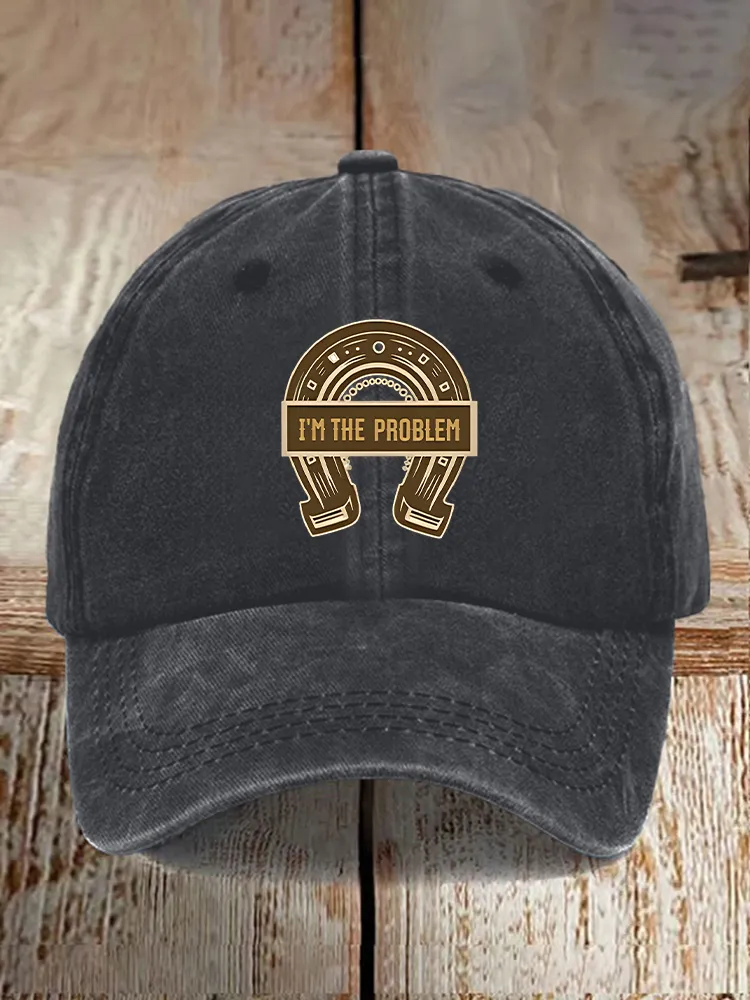 I'M The Problem Patterned Printed Baseball Caps