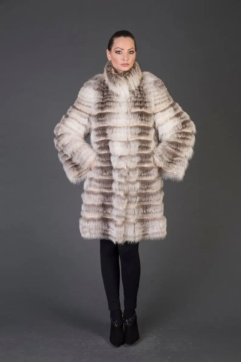 Platinum Fox Fur coat