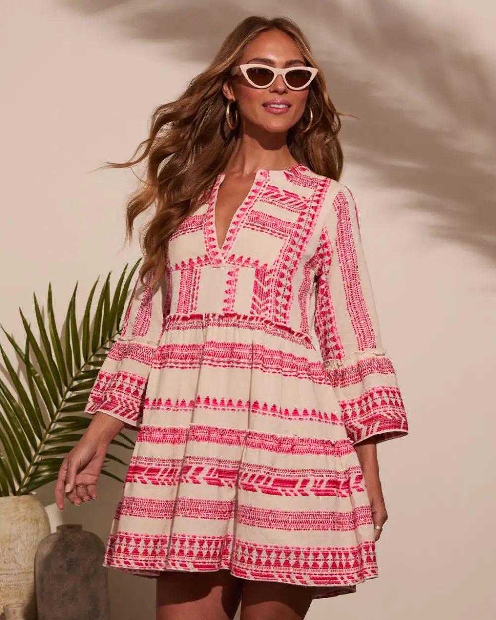 Sonny Abstract Tunic Mini Dress