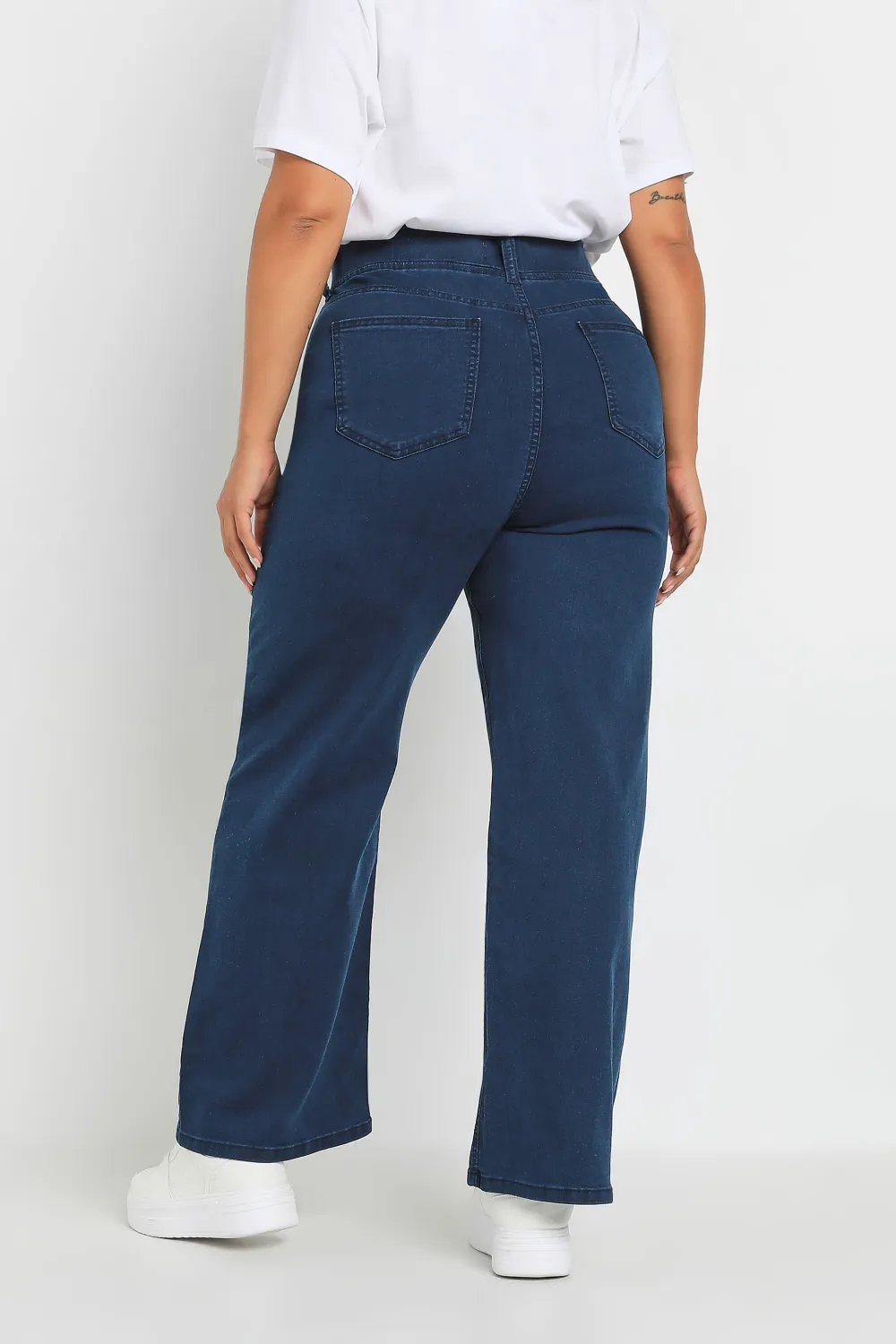 YOURS Curve Indigo Blue Wide Leg Jeggings