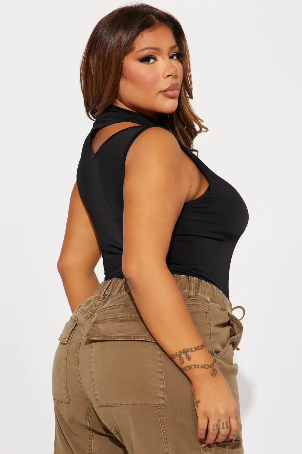 Making Changes Cut Out Bodysuit - Black