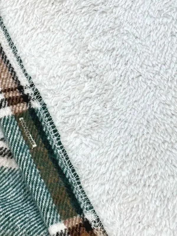 Women's Plaid Fleece Lined Hoodie