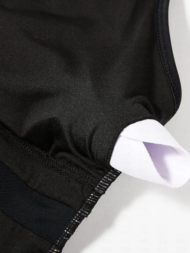 Women's Swimwear Bikini Normal Swimsuit Mesh Patchwork Solid Color Leopard Black White Army Green Khaki Bathing Suits Sexy Beach Wear Holiday