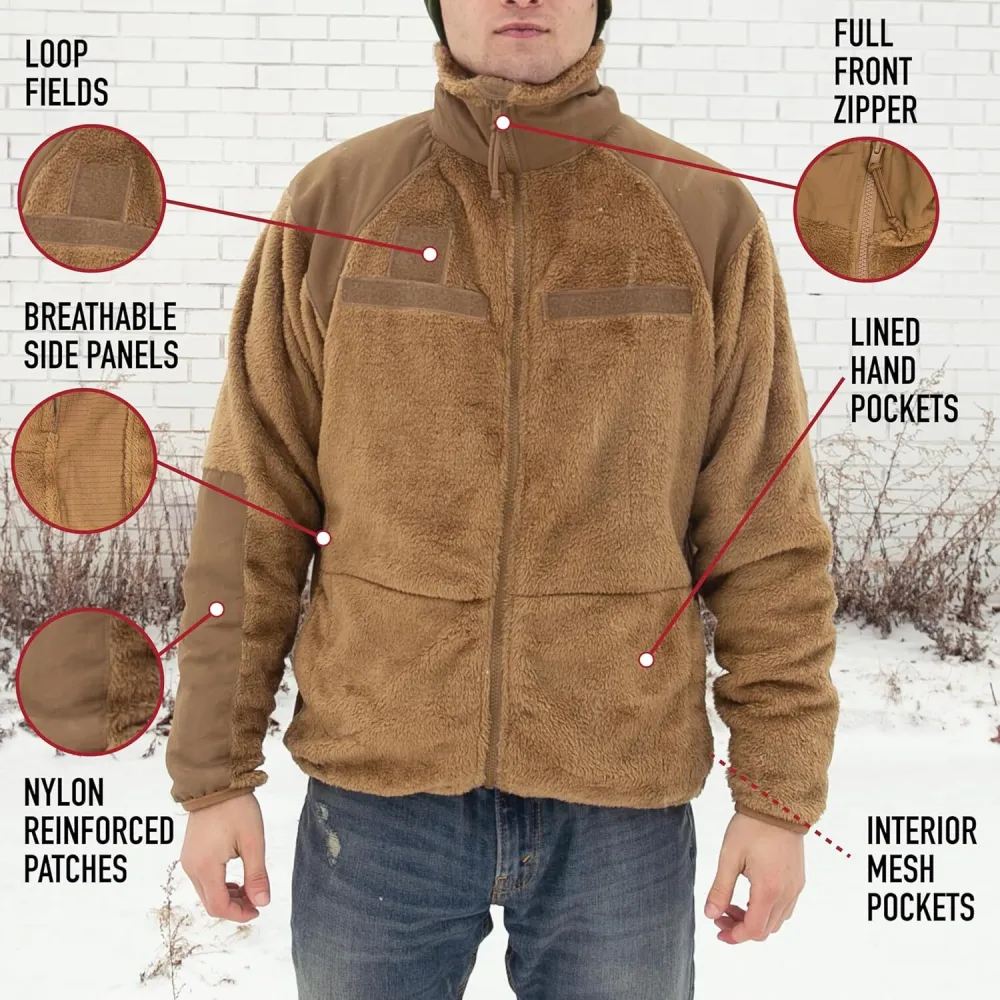 Level 3 ECWCS Fleece Jacket - Warm and Comfortable Cold Weather Coat
