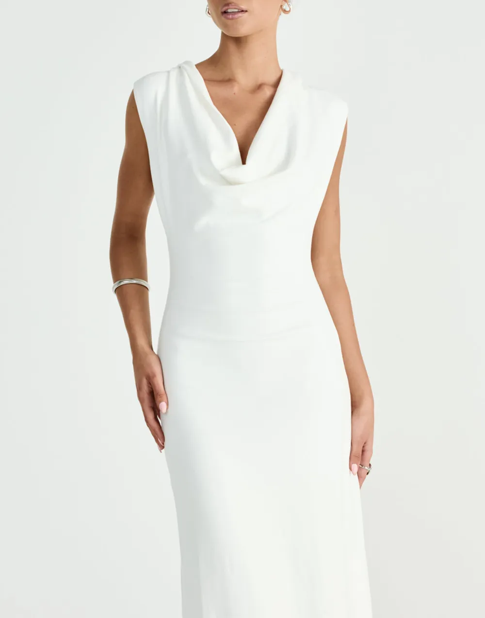 Creative Flared Hem Long Dress