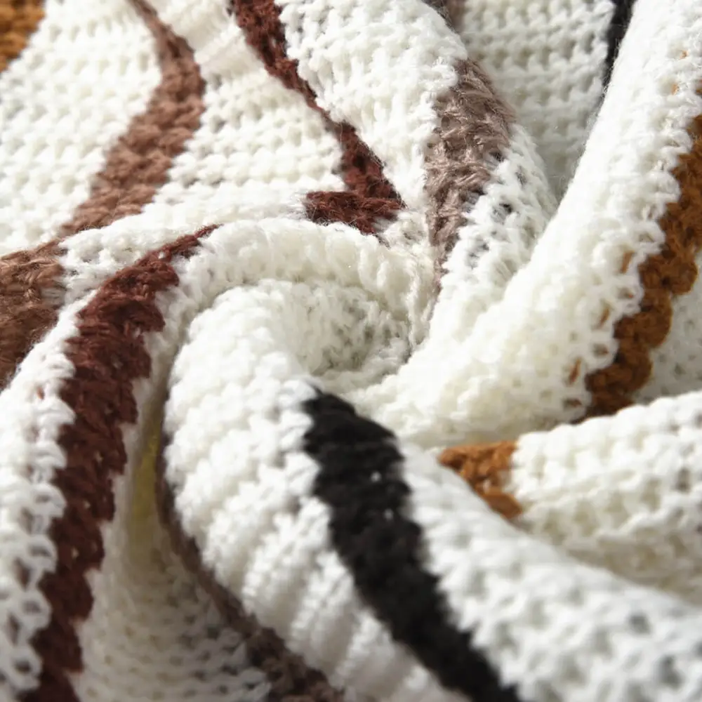Fashion V Neck Stripe Sweater