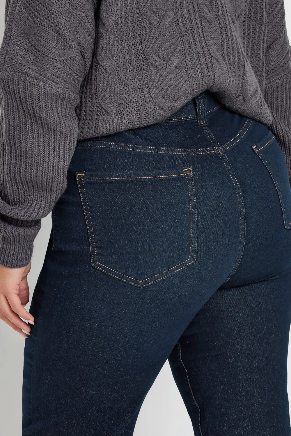 YOURS Curve Mid Blue Straight Leg RUBY Jeans