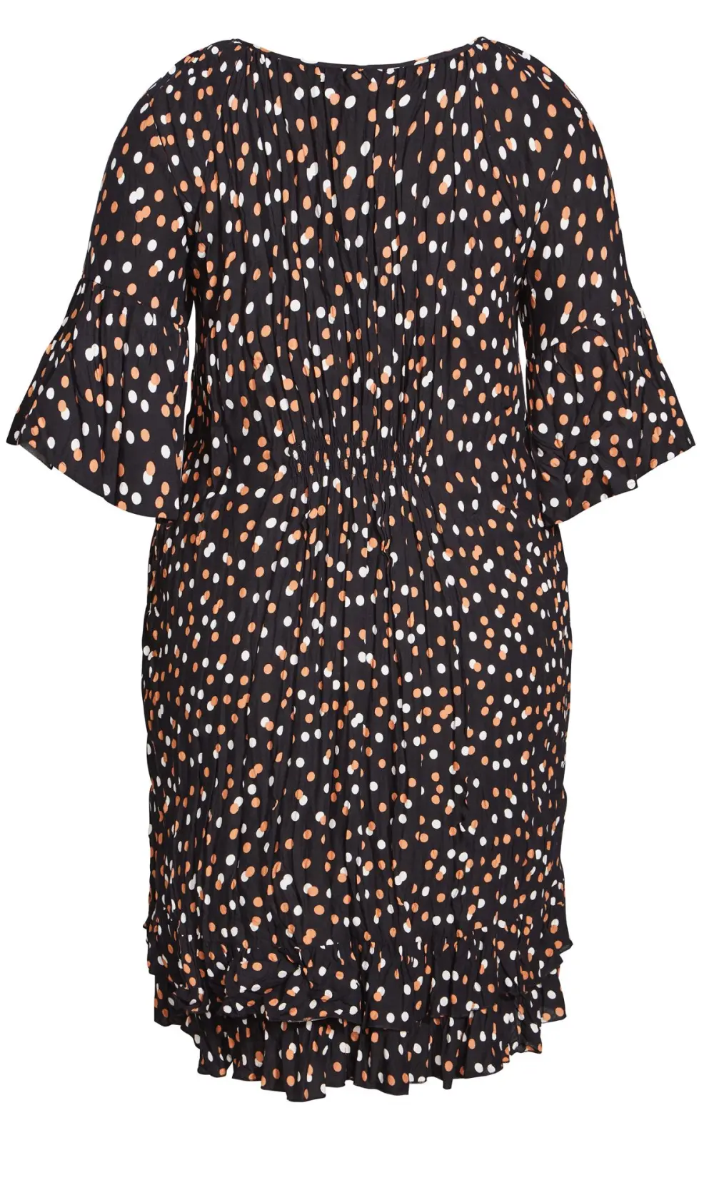 Evans Black Dalmatian Print Smock Dress