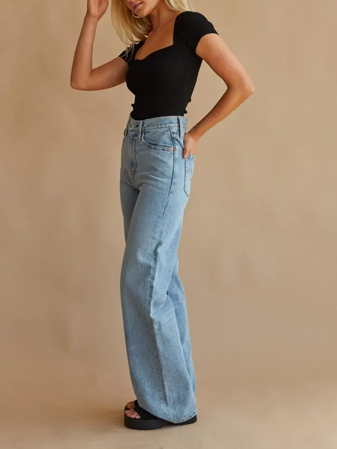 Levi's Ribcage Wide Leg Jeans Far and Wide