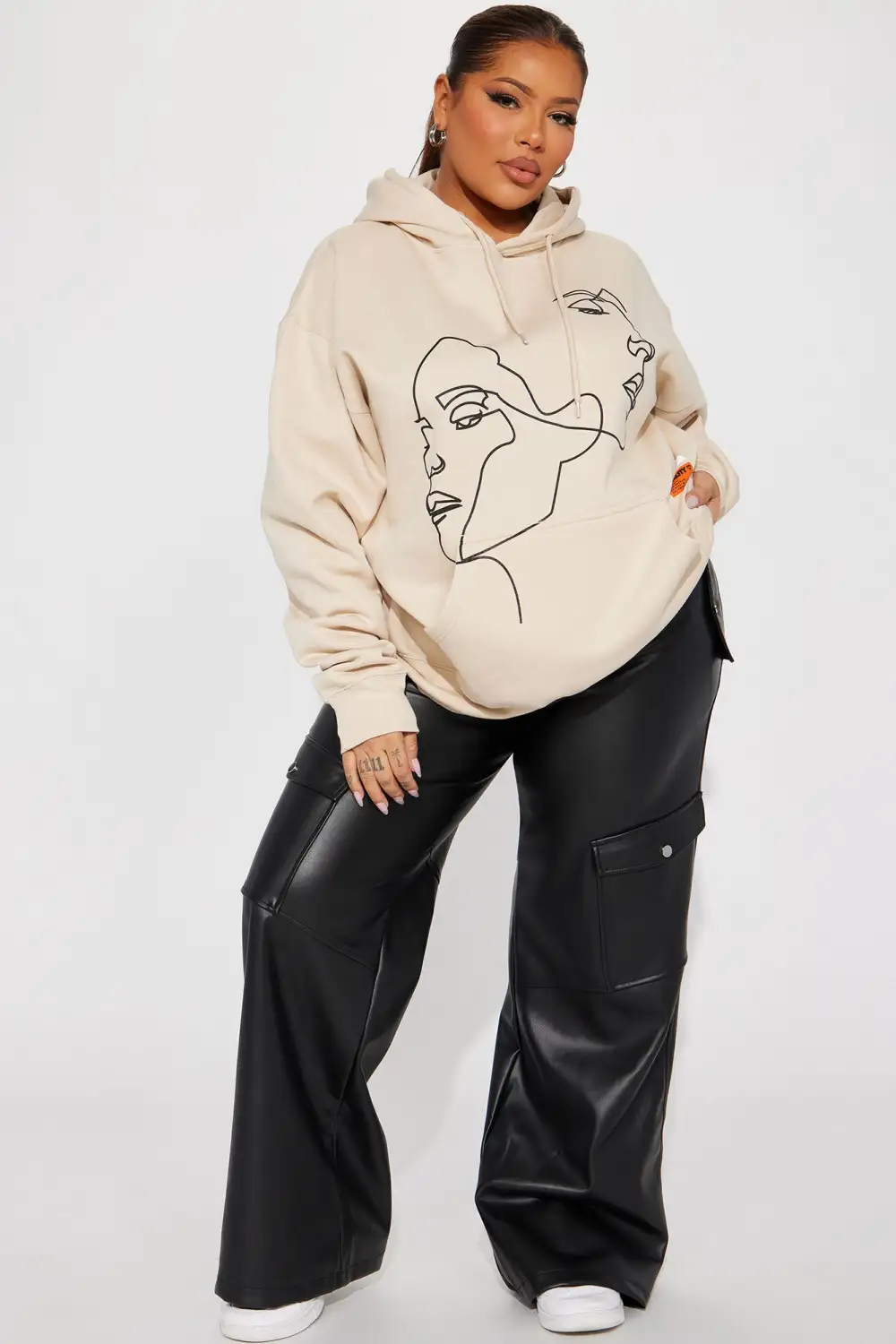 Twin Flame Hoodie - Beige