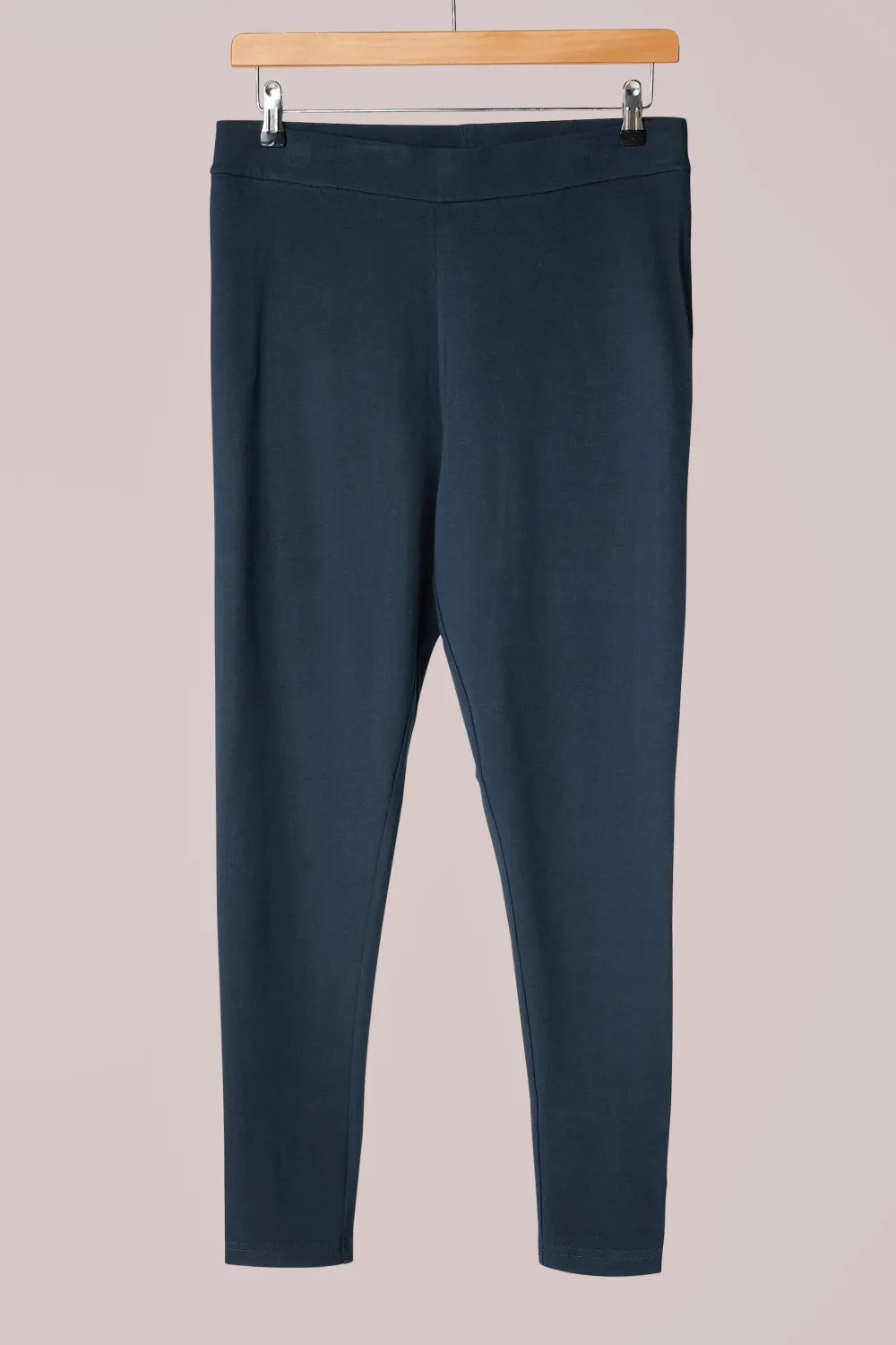 EVANS Curve Navy Blue Cotton Stretch Leggings