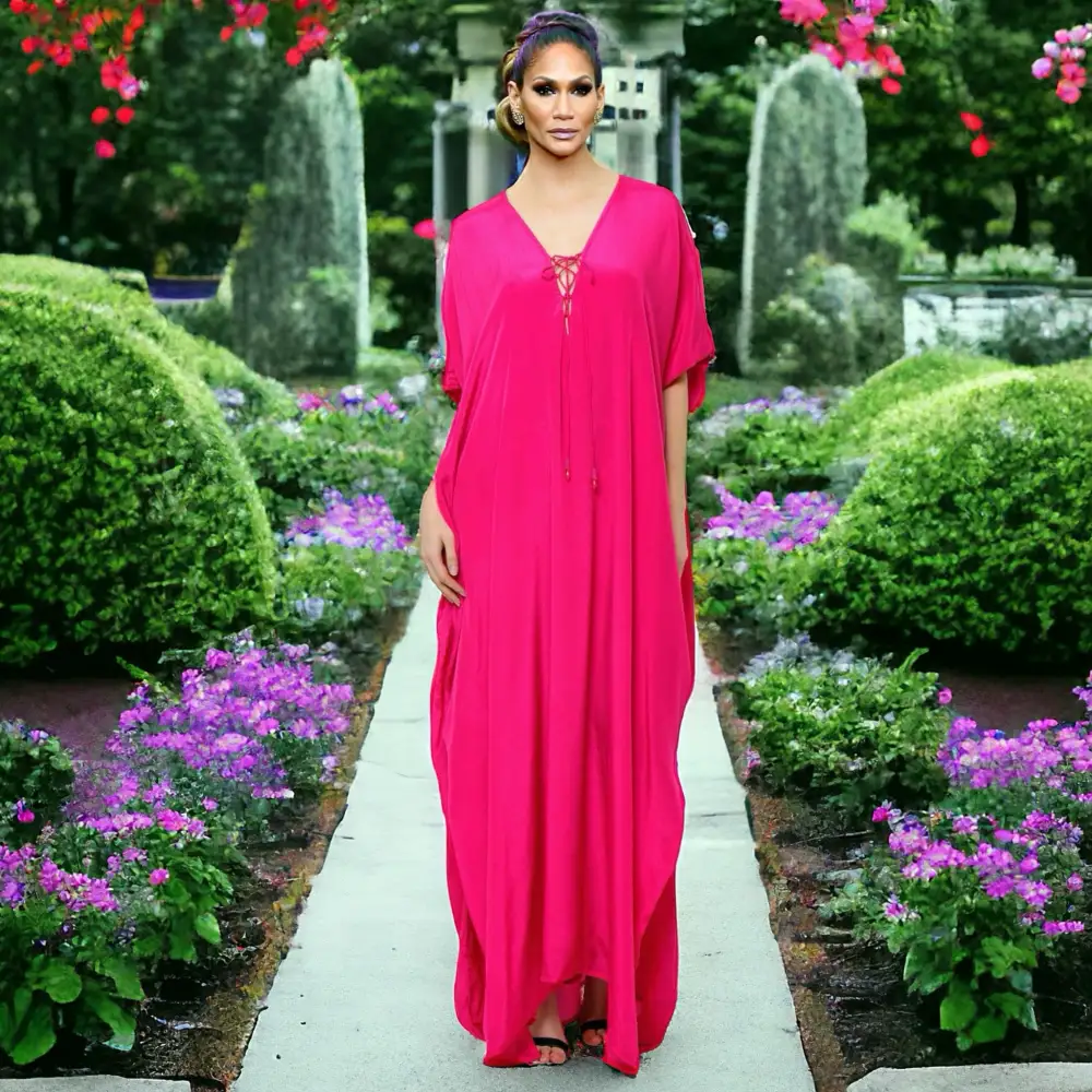 Fuchsia Goddess Coco Bella kaftan 12-20