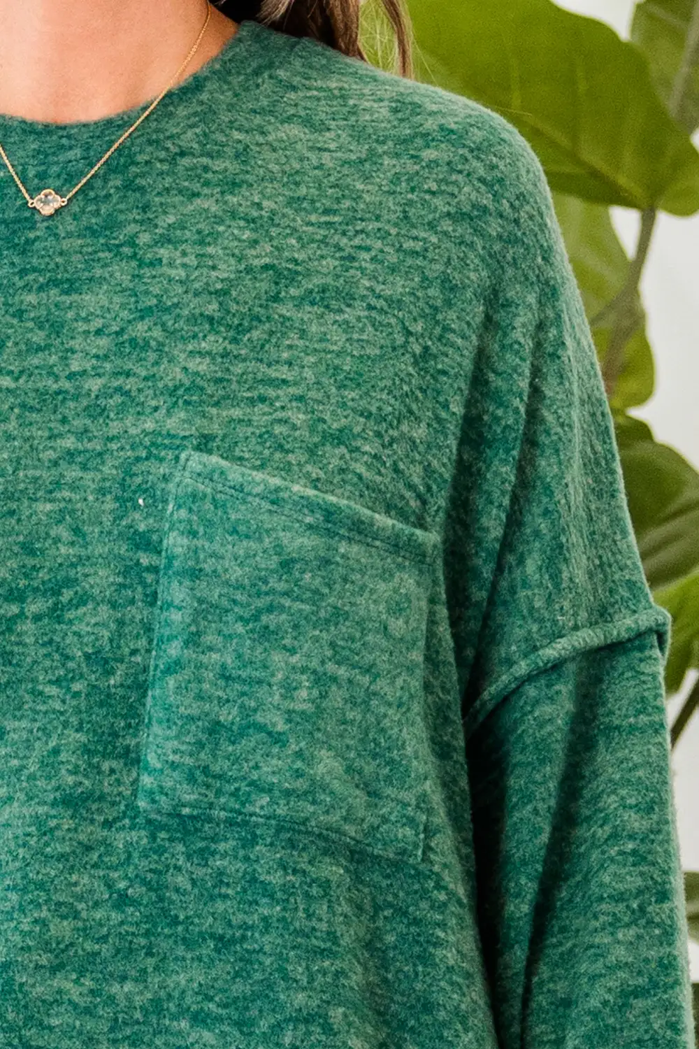 Just Take A Break Sweater, Dark Green