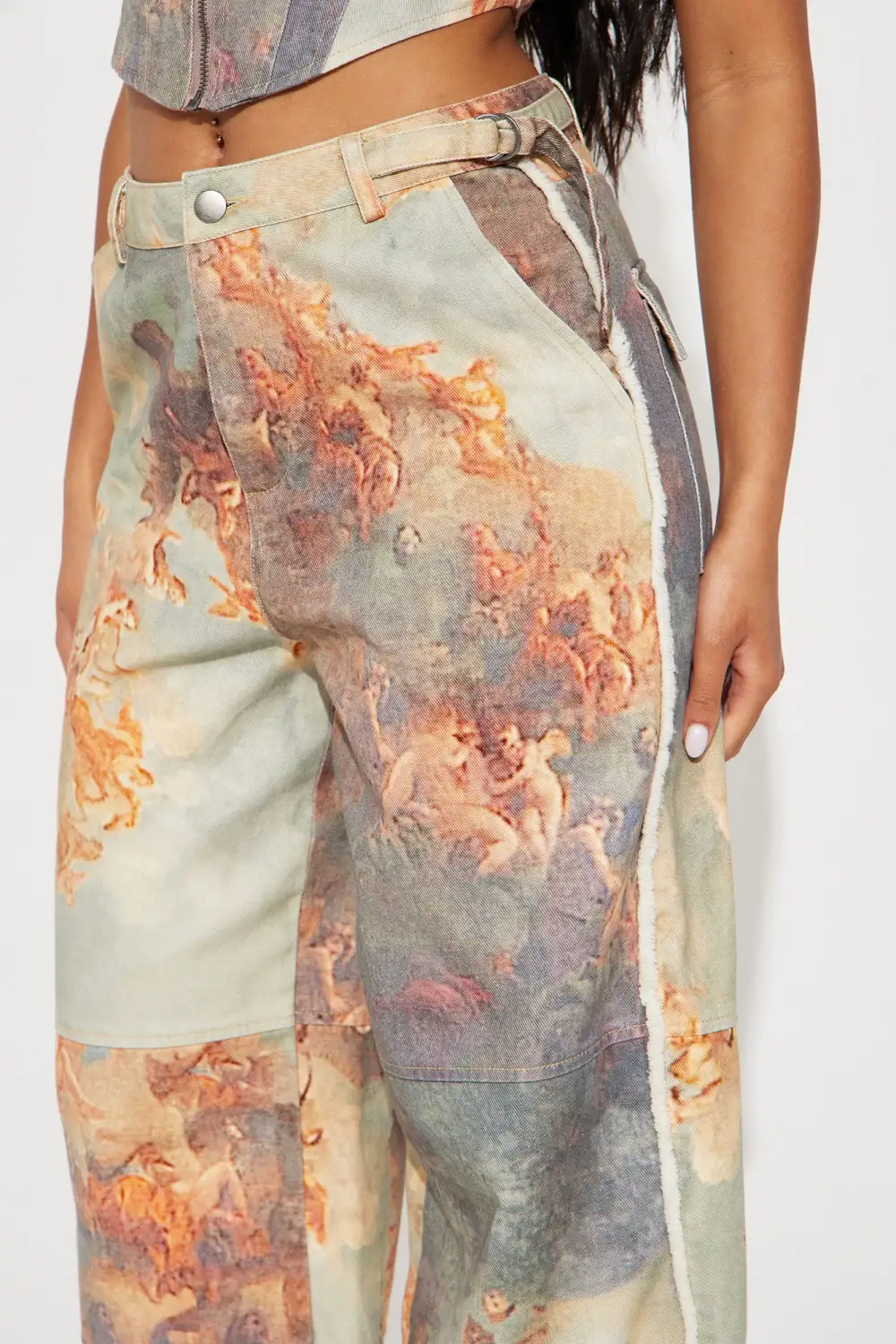 Renaissance Forever Pant Set - Taupe/combo