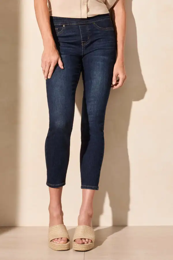 Audrey Pull-On Ankle Jegging-Deepocean