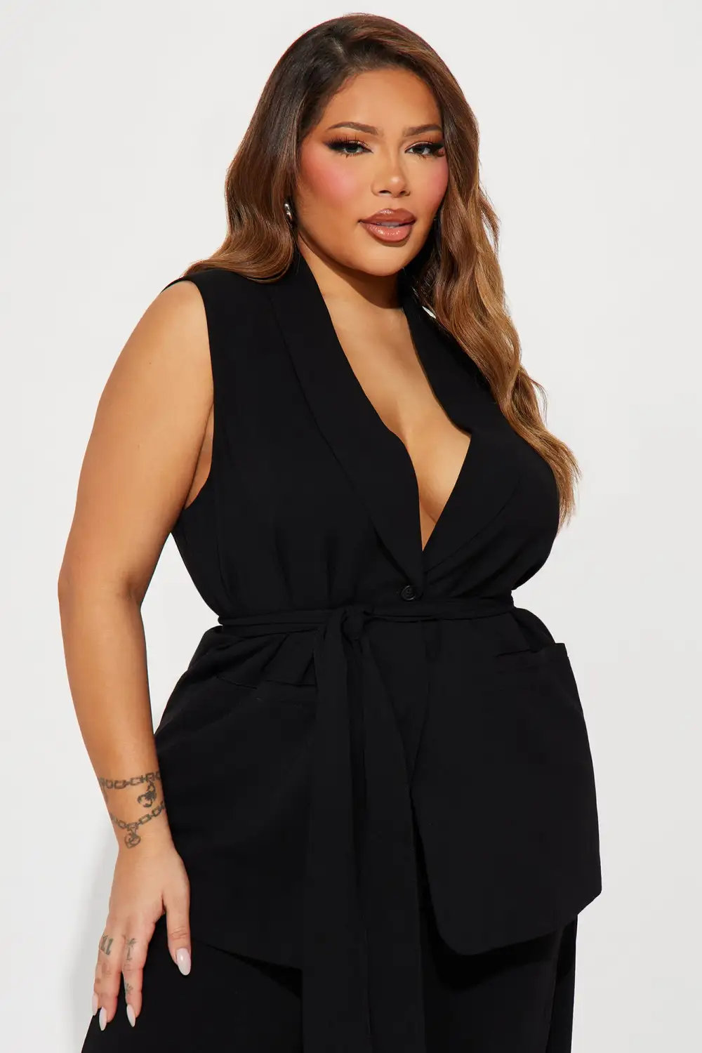Never Met You Pant Set - Black
