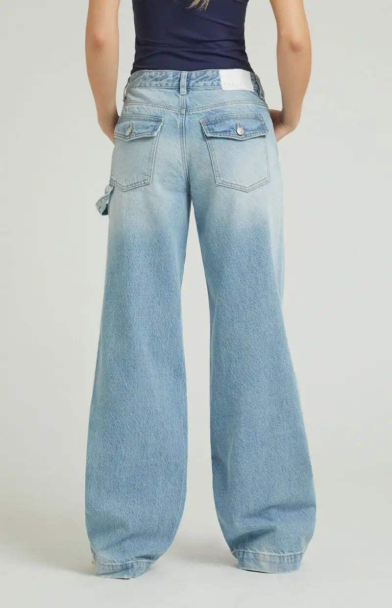 PacSun Casey Light Indigo Carpenter Low Rise Baggy Jeans