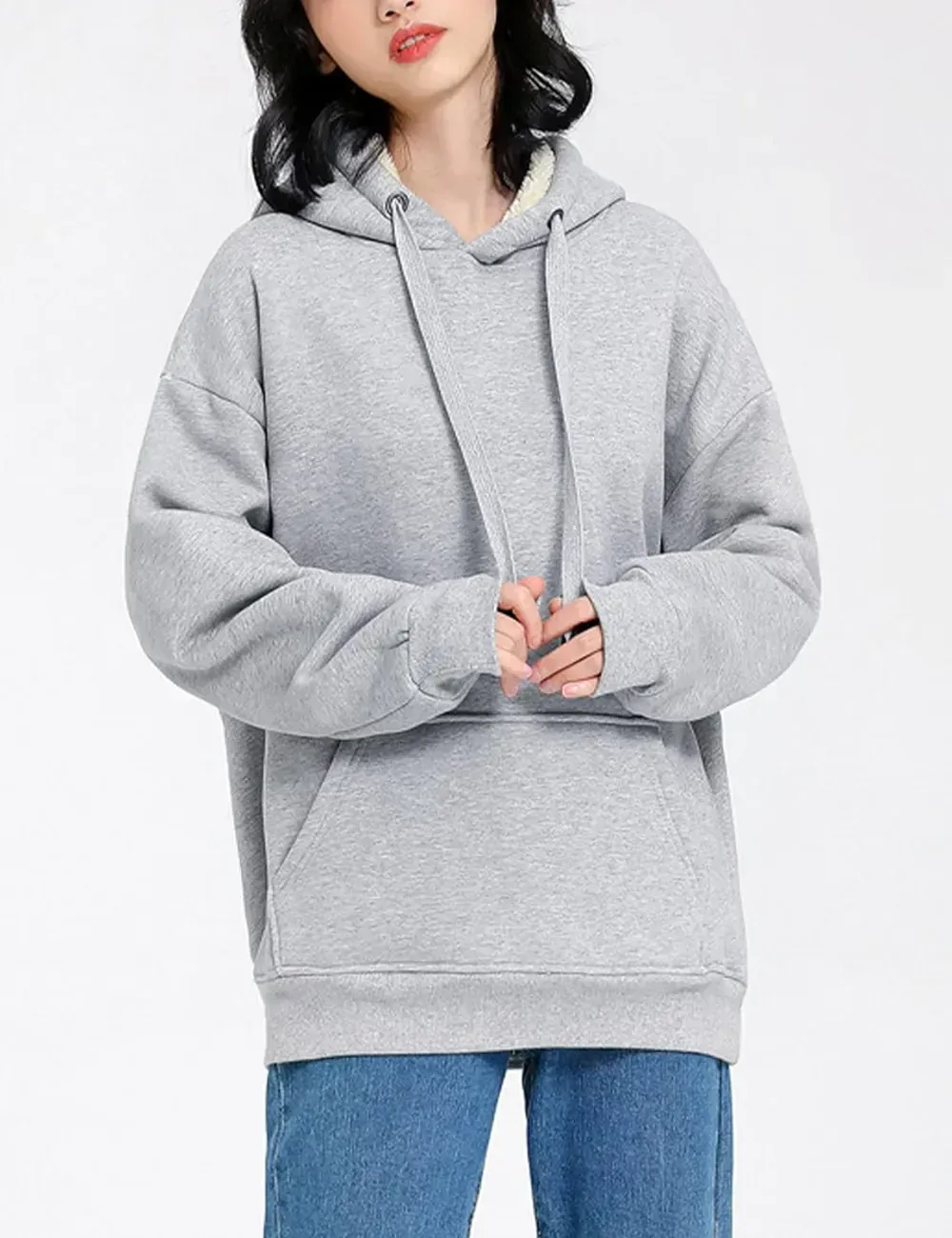 Women's Winter Hoodies Pullover Sherpa Fleece Warm Heavyweight Sweatshirt