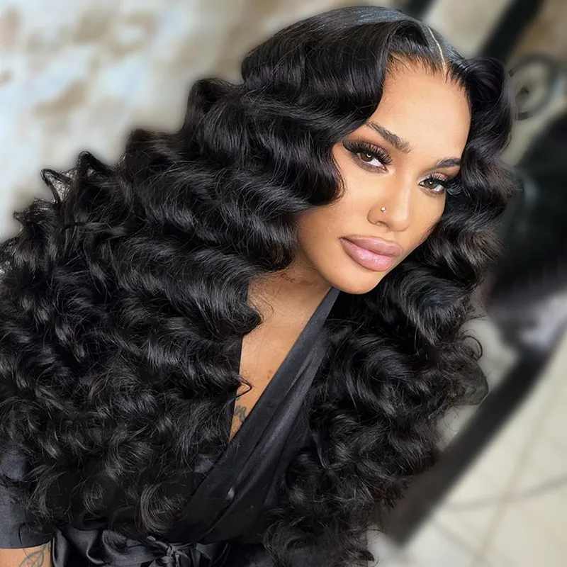 Sterly 5x5 HD Lace Closure Wigs Human Hair Loose Deep Wave Wig
