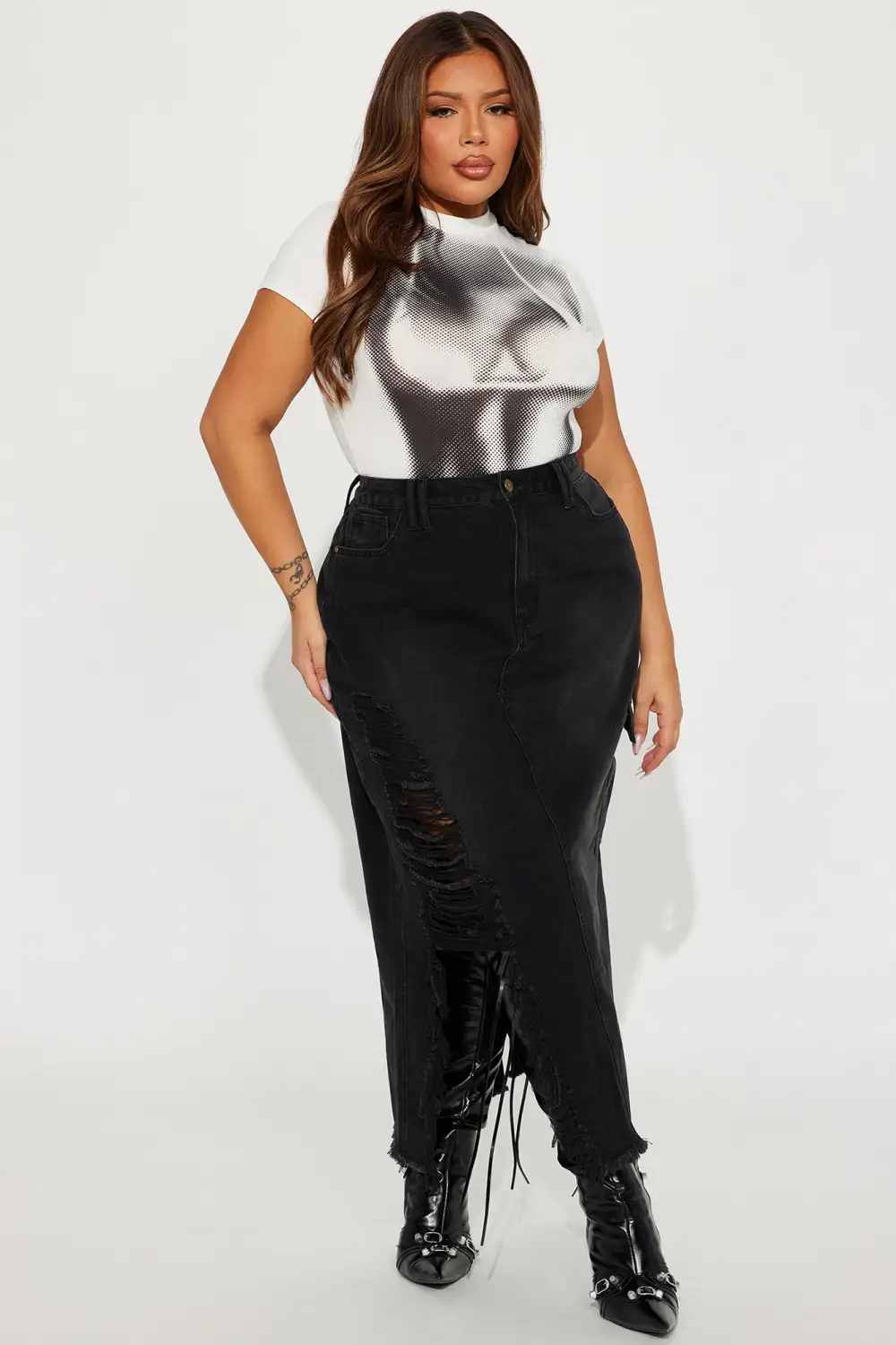 Hot Girl Summer Bodysuit - Black/White