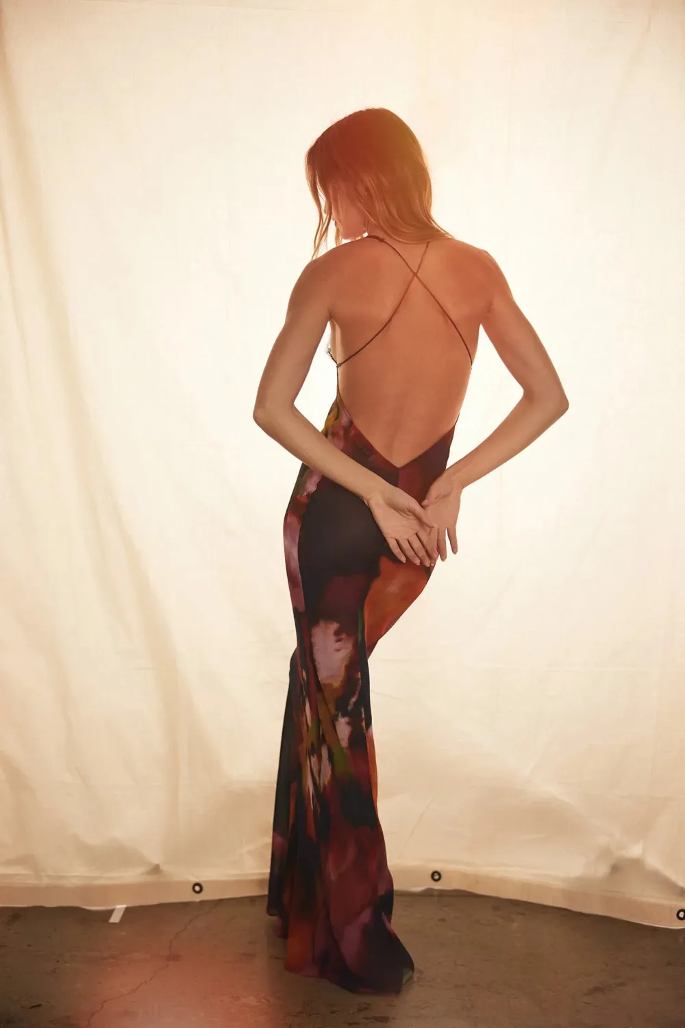 PAOLA FLORAL SLIP DRESS