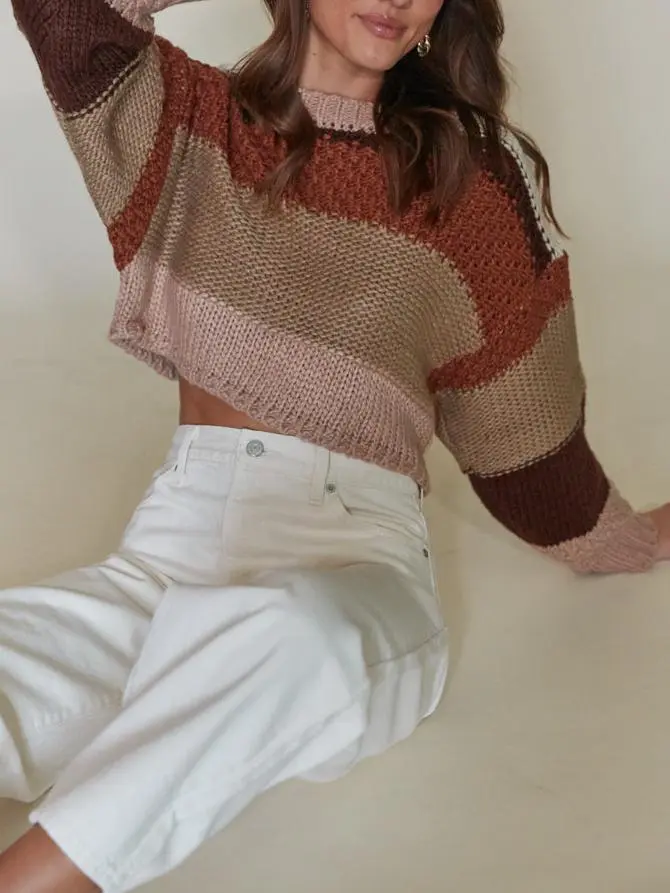 Sheridan Cropped Striped Sweater