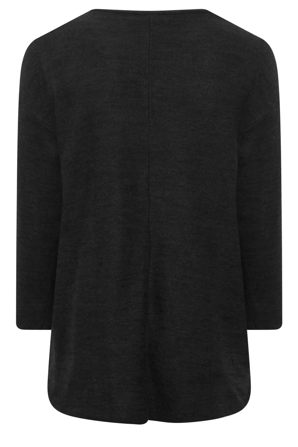 YOURS LUXURY Curve Black Stud & Pearl Embellished Sweatshirt