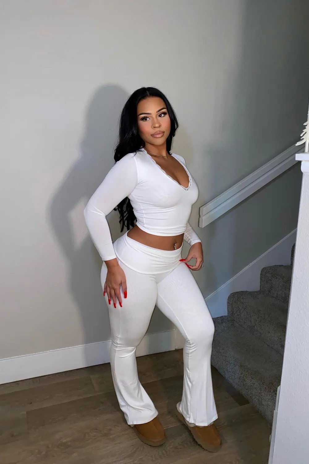 Tamara Snatched Pant Set - Off White