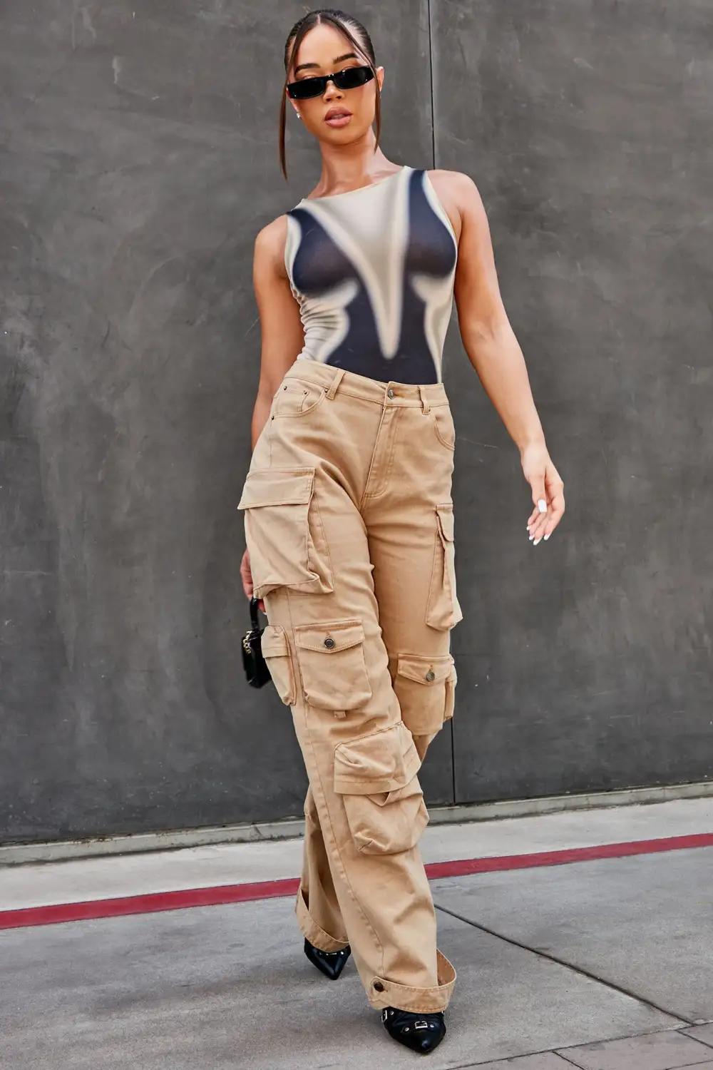 Out Of Body Experience Bodysuit - Taupe