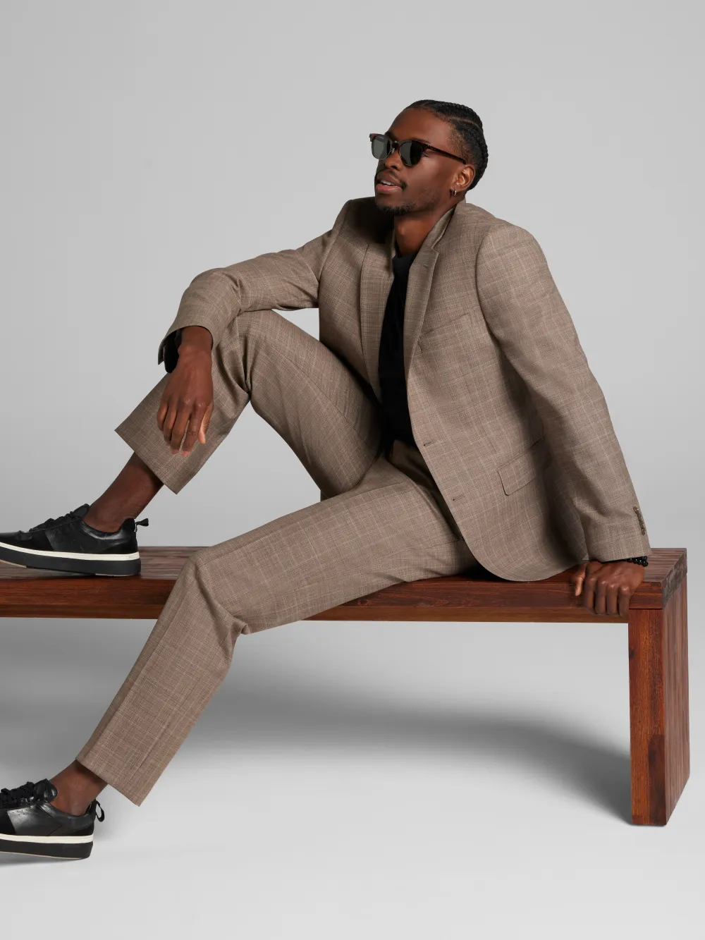 Joseph Abboud Classic Fit Plaid Suit Jacket