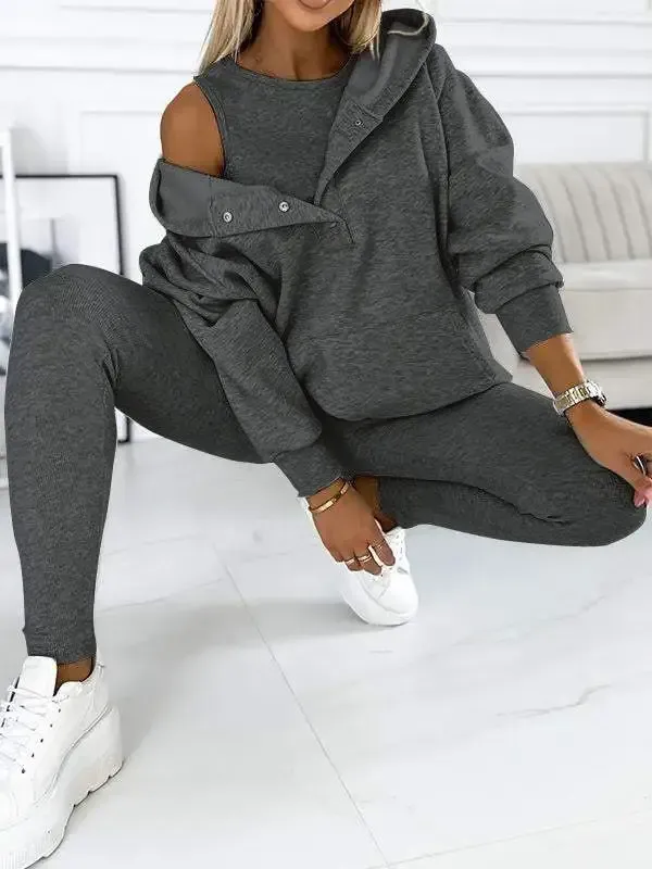 Women Casual and Comfortable Sweatshirt Suit