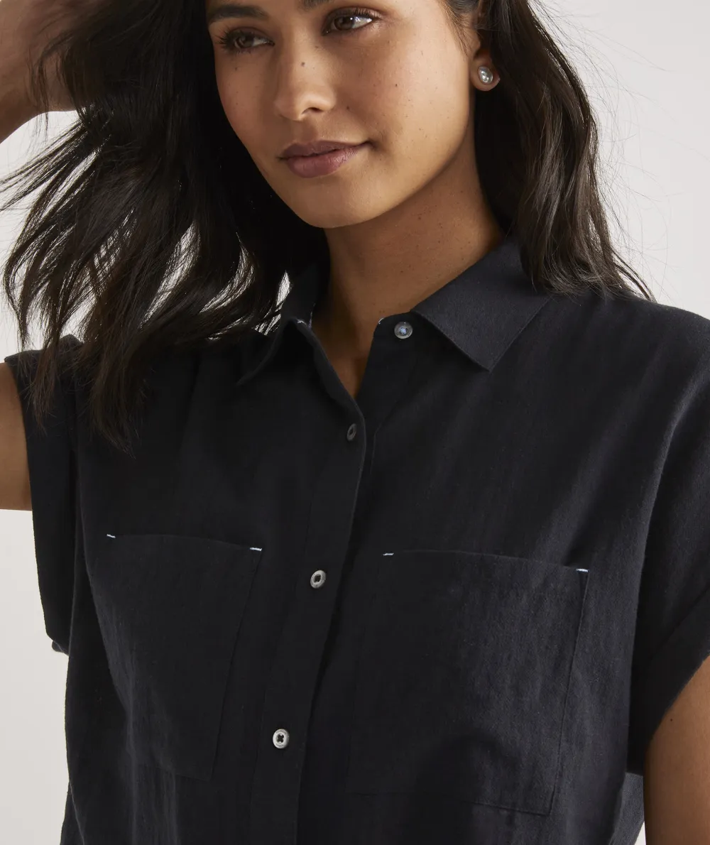 Lightweight Short-Sleeve Button-Down