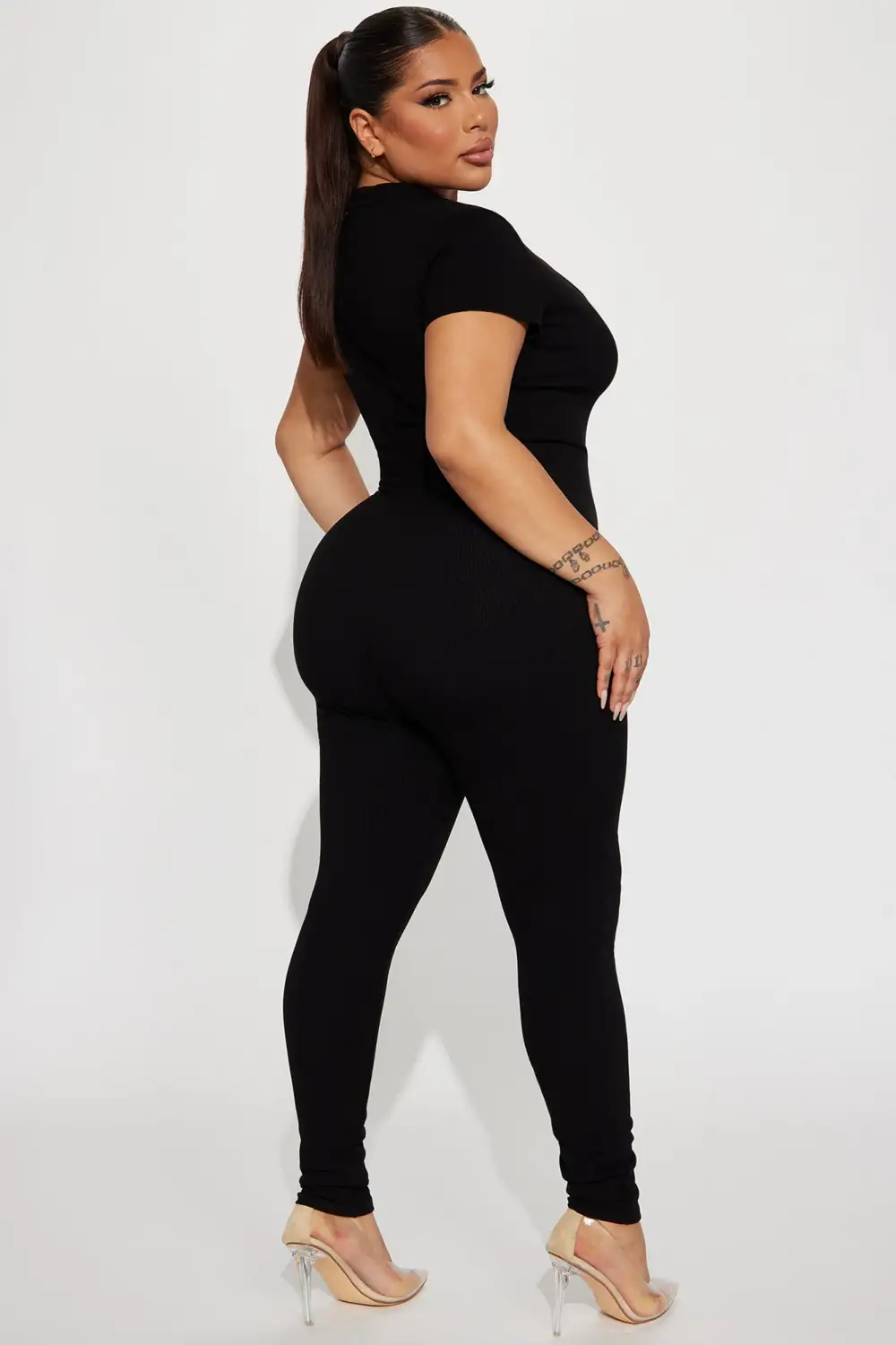 Everly Snatched Jumpsuit - Black