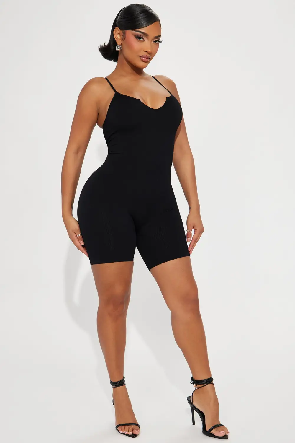 Indie Seamless Romper - Black