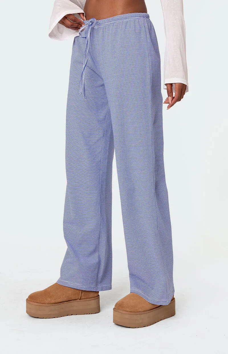 Edikted Olivia Striped Loose Fit Pants