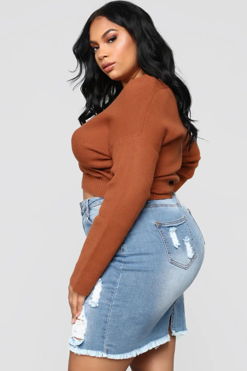 Finding Love Sweater - Cognac
