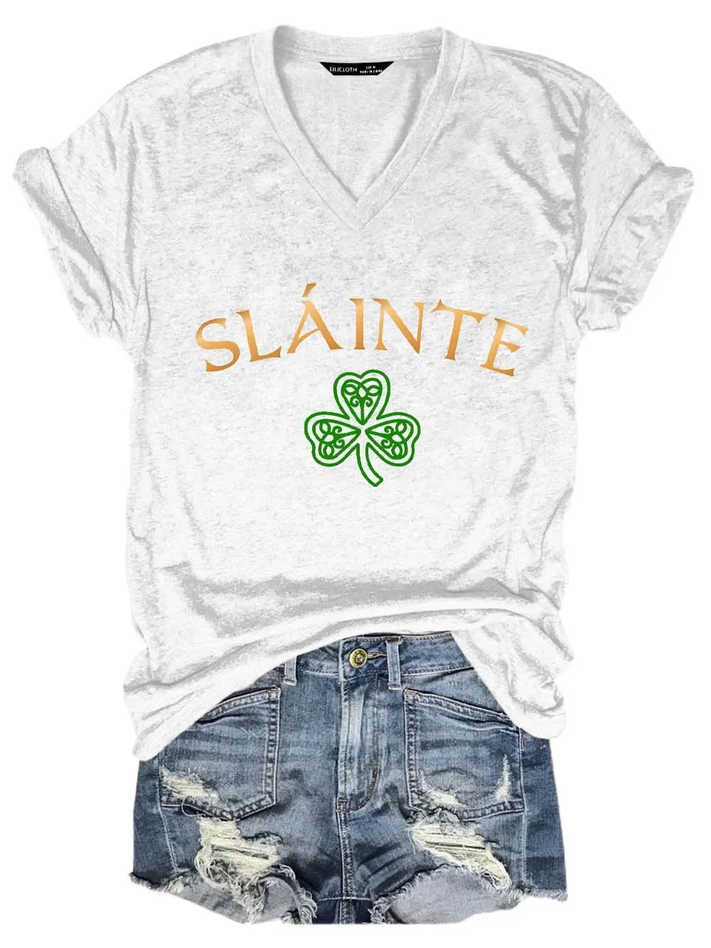 Women's Slainte St. Patrick's DayPrint T-Shirt