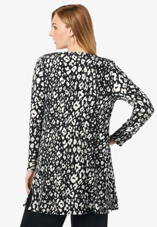 Everyday Stretch Knit Open Front Cardigan